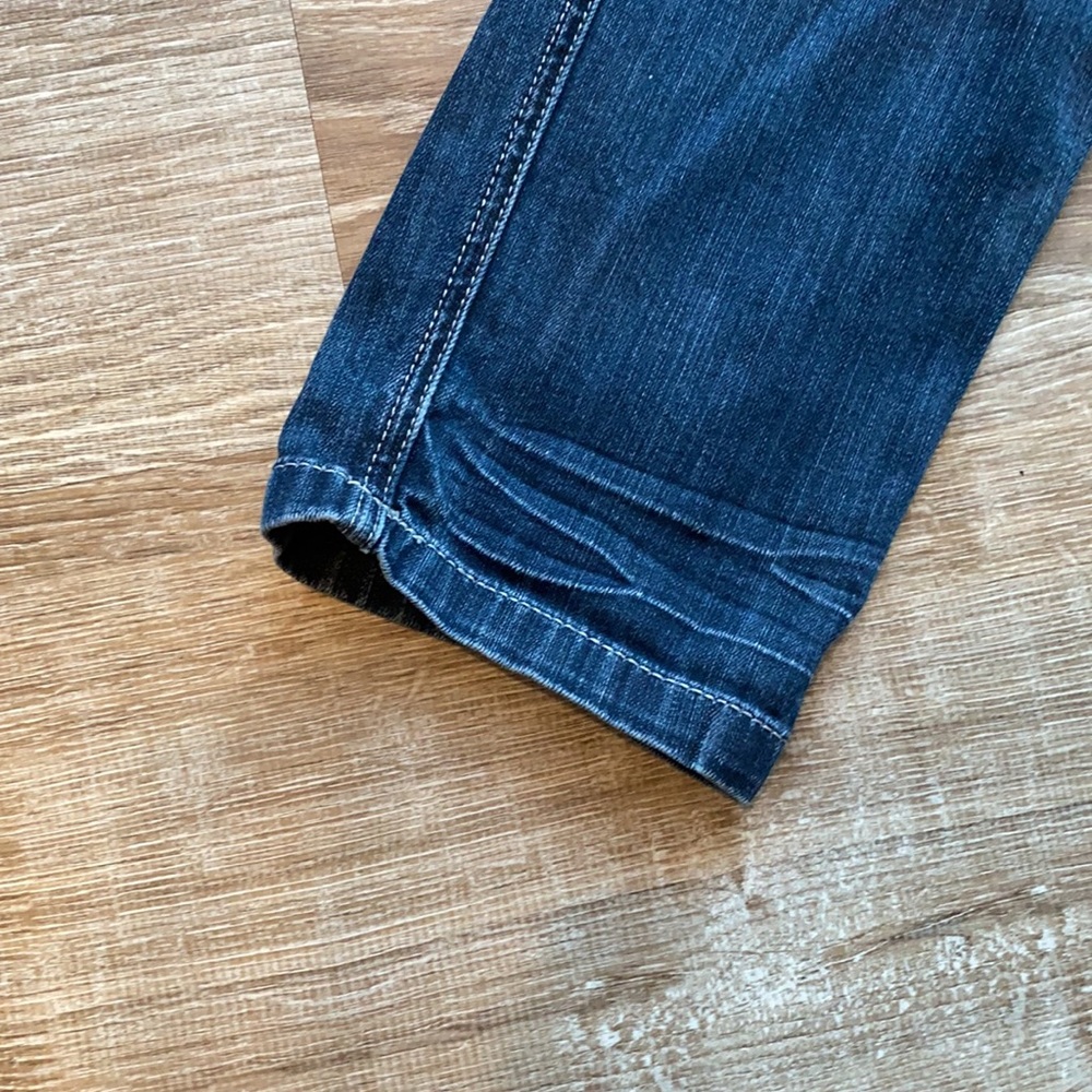 Express Mid Rise Darker Wash Skinny Jeans - Picture 9 of 11